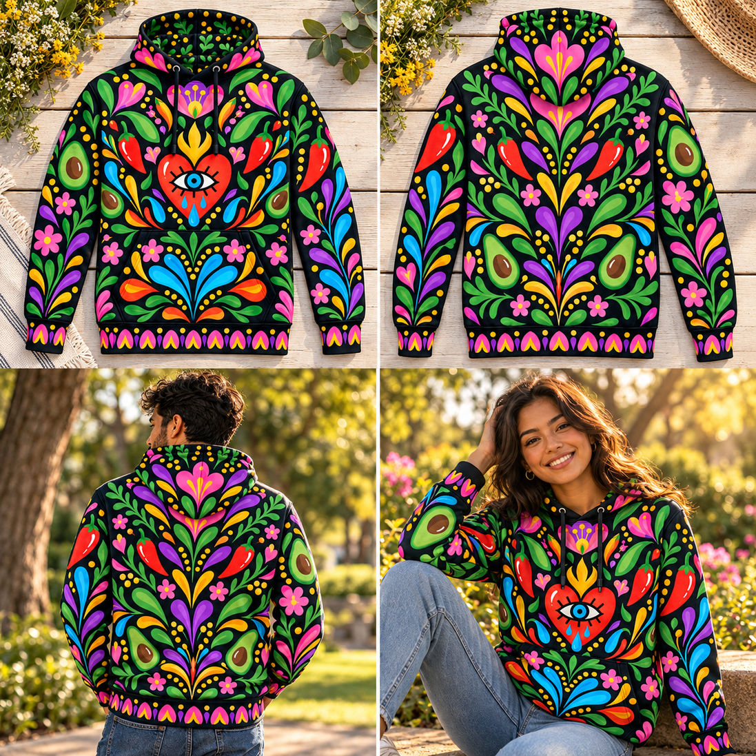Donde el Corazón Siempre Florece Hoodie
