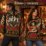 El Jefe – Mariachi Flames Hoodie