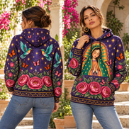Guadalupe – Celestial Bloom Hoodie