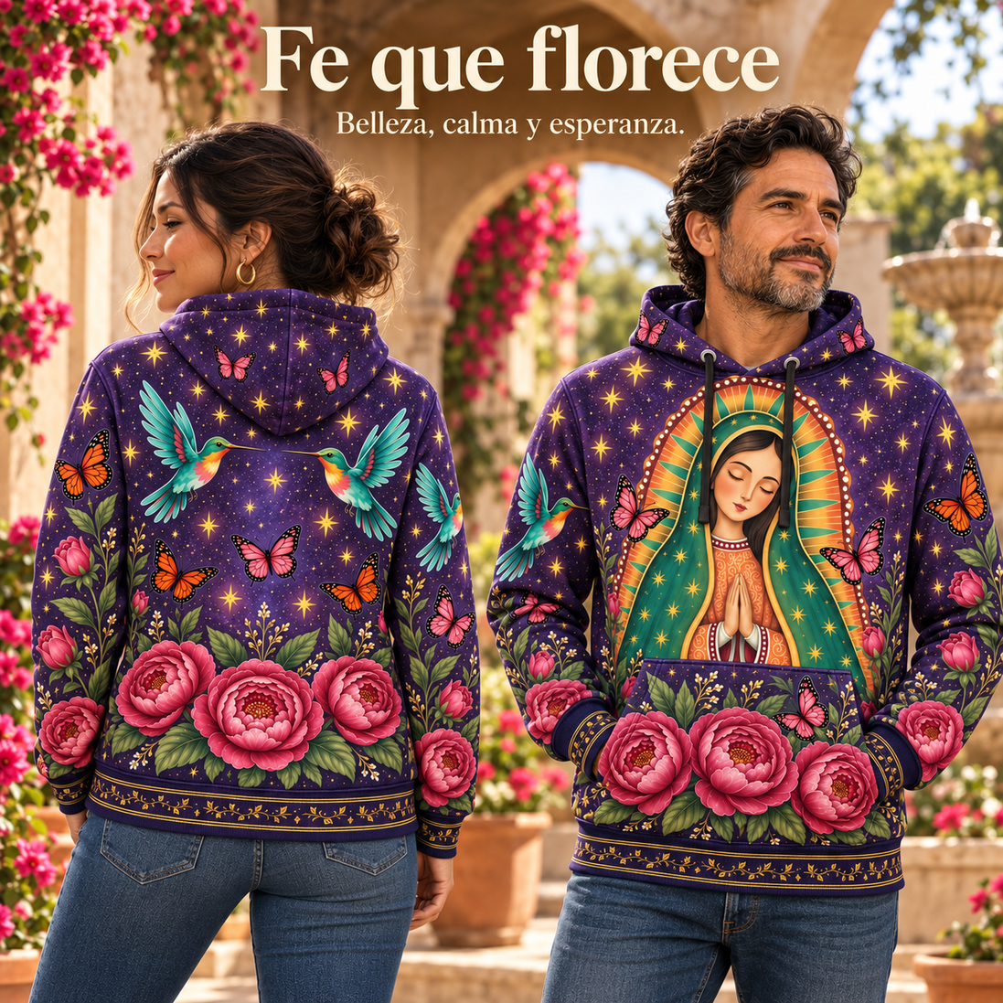 Guadalupe – Celestial Bloom Hoodie