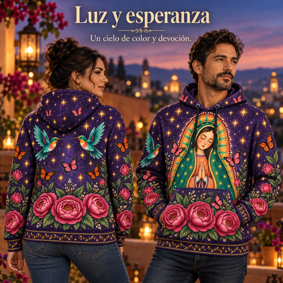 Guadalupe – Celestial Bloom Hoodie