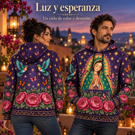 Guadalupe – Celestial Bloom Hoodie