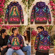 Guadalupe – Celestial Bloom Hoodie