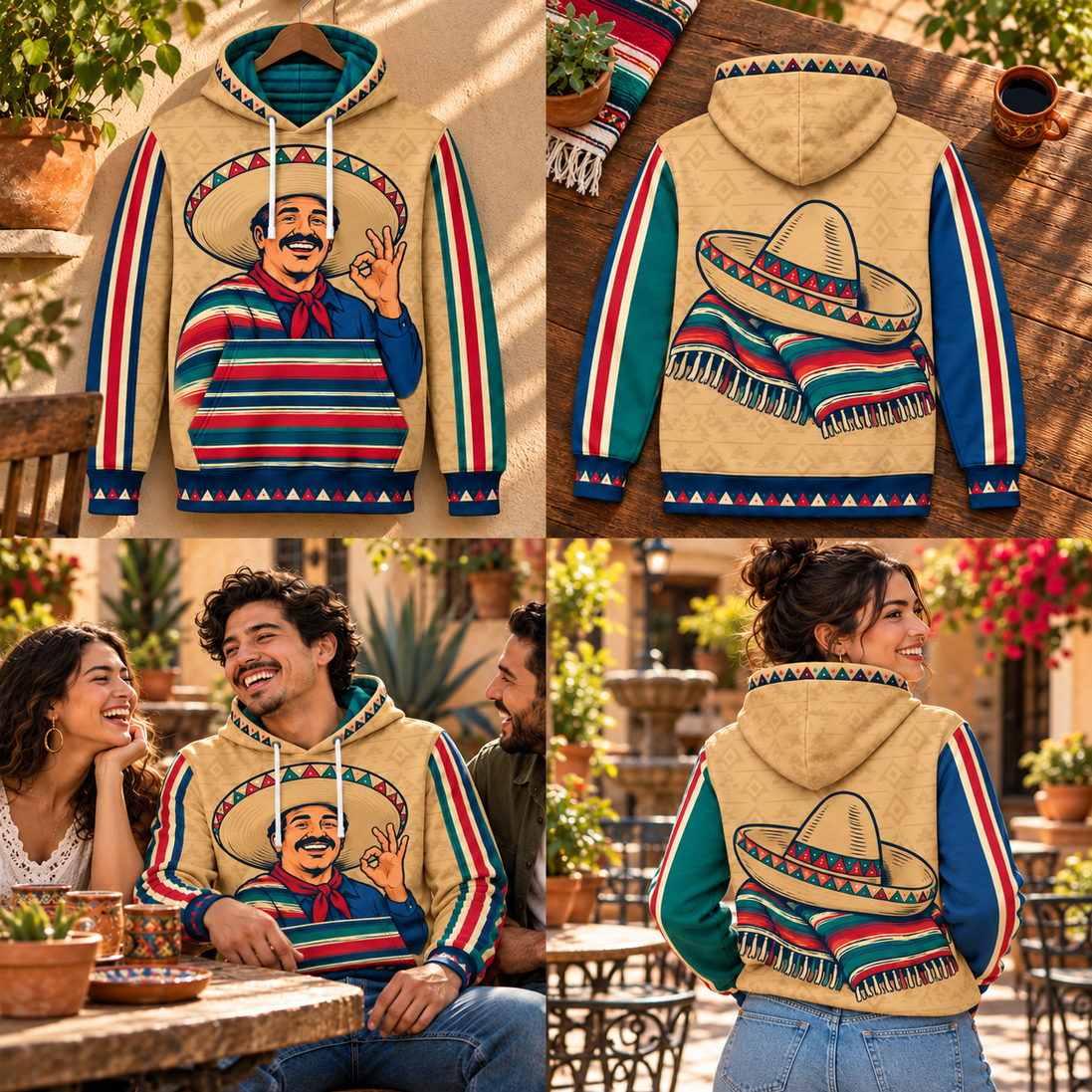 La Alegría Florece en una Sonrisa Hoodie
