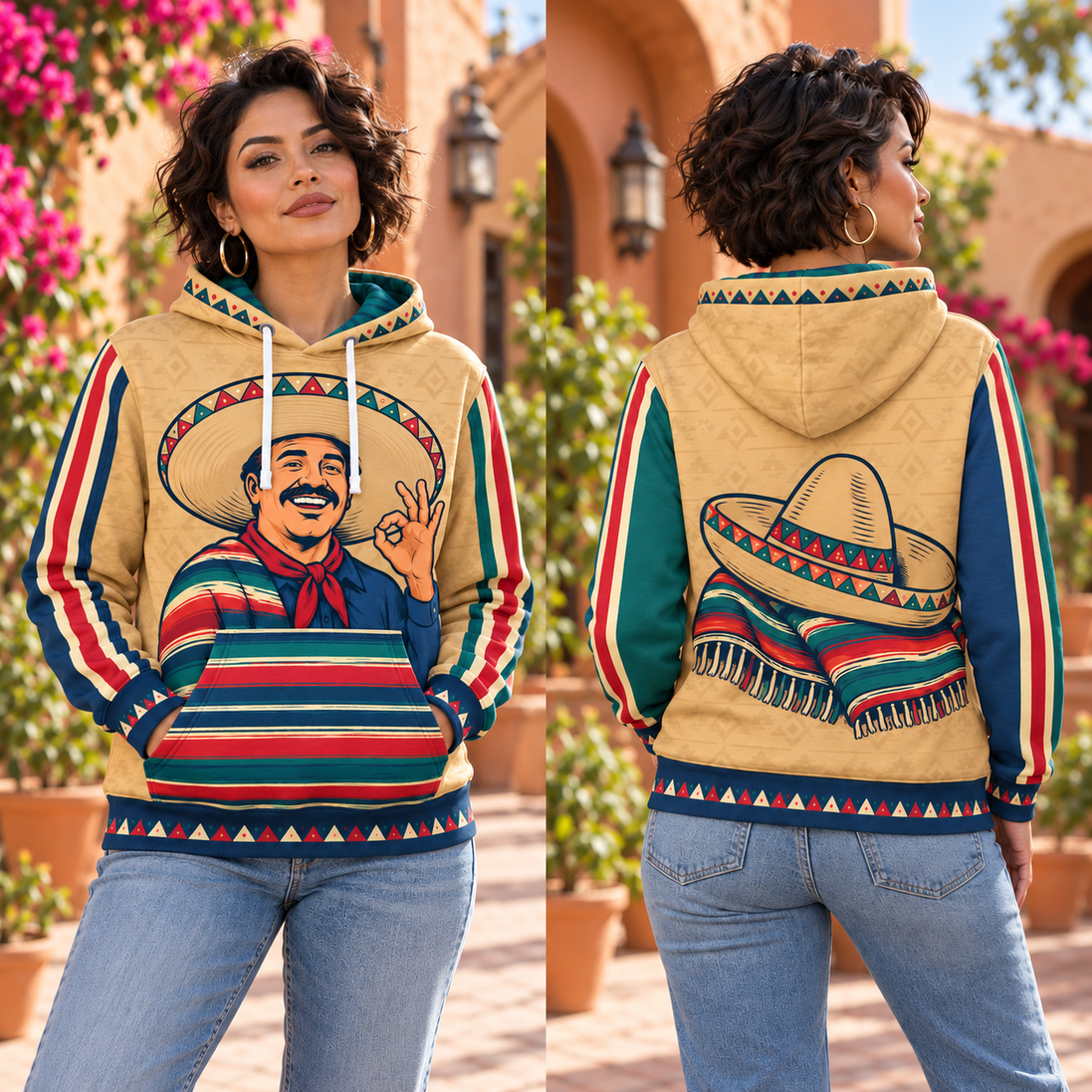 La Alegría Florece en una Sonrisa Hoodie