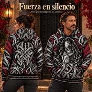 Oración entre Sombras y Letras Hoodie