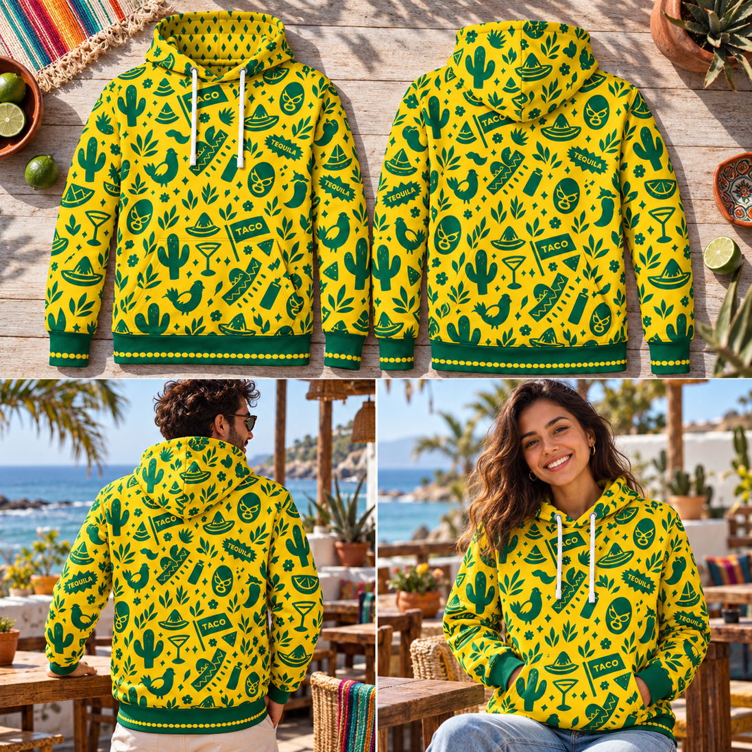 Sabores y Colores de la Fiesta Hoodie