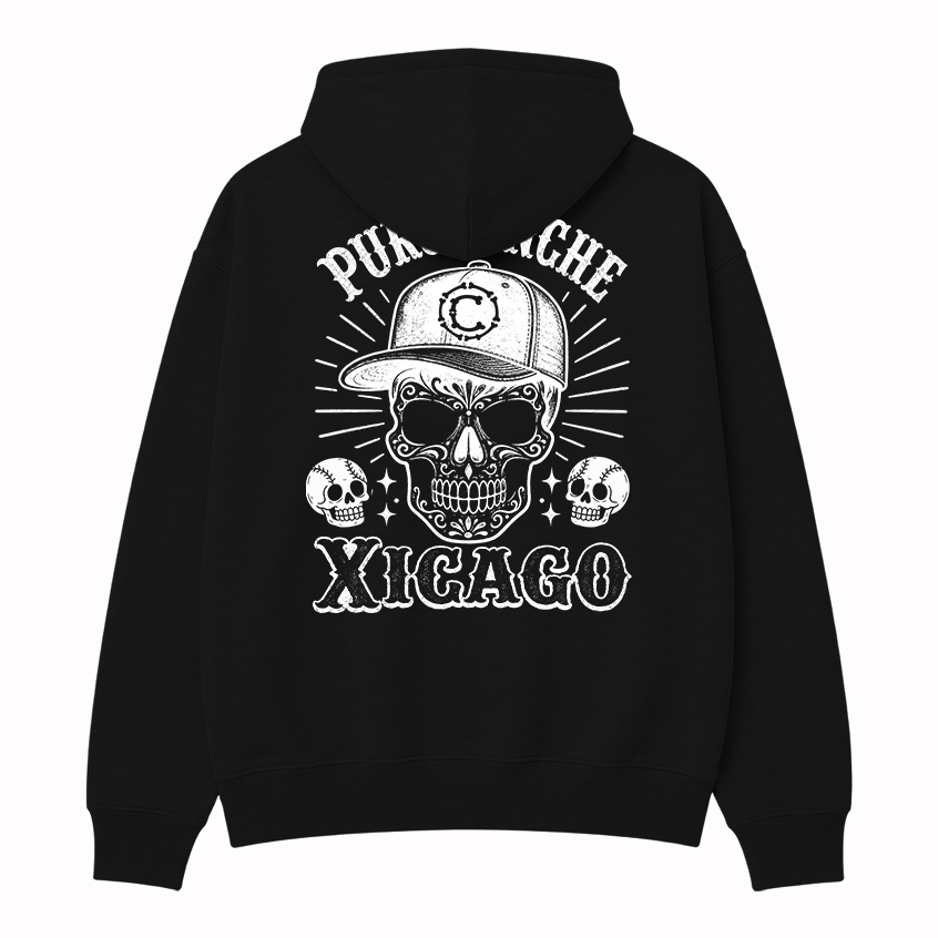 Puro Pinche Xicago Calavera Hoodie