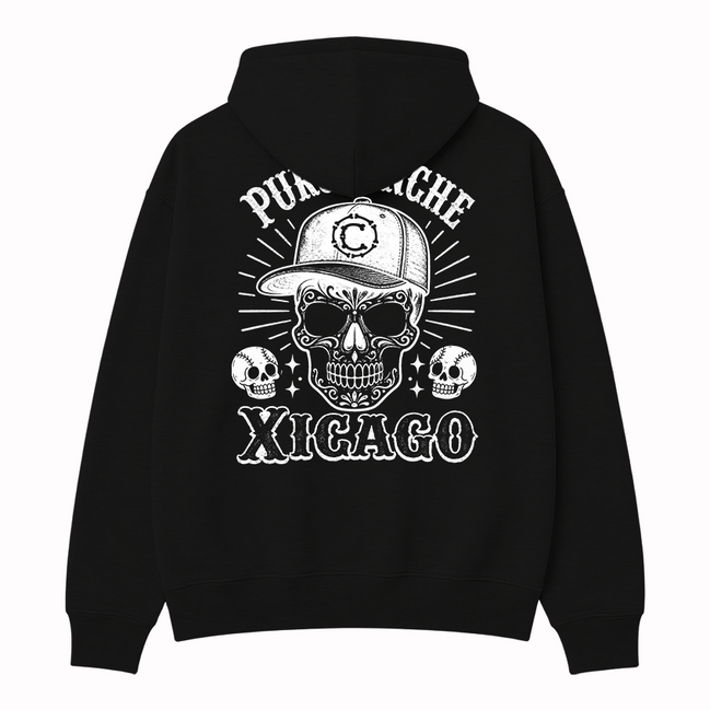 Puro Pinche Xicago Calavera Hoodie