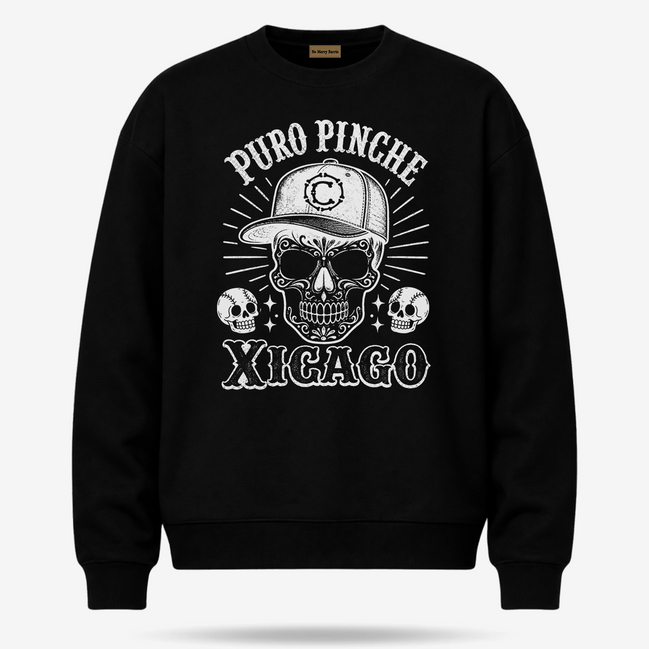 Puro Pinche Xicago Calavera Sweater