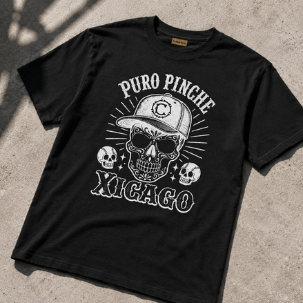 Puro Pinche Xicago Calavera T Shirt