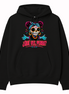 Qué Ves, Perra Neon Calavera Hoodie