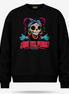 Qué Ves, Perra Neon Calavera Sweater