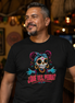 Qué Ves, Perra Neon Calavera T Shirt