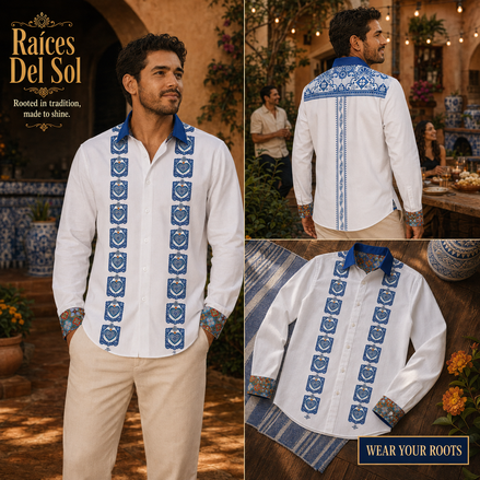 Raíces Del Sol Guayabera Long Sleeve