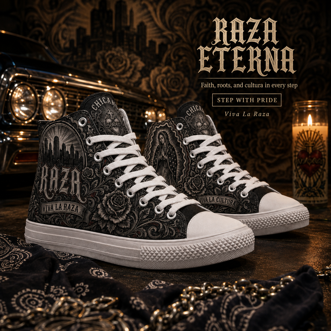 Reina de la Raza High Tops