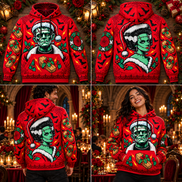 Romance de Ultratumba – Crimson Christmas Hoodie
