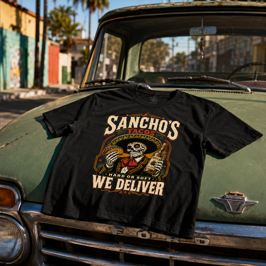 Sancho_s Hard Or Soft We Deliver T Shirt
