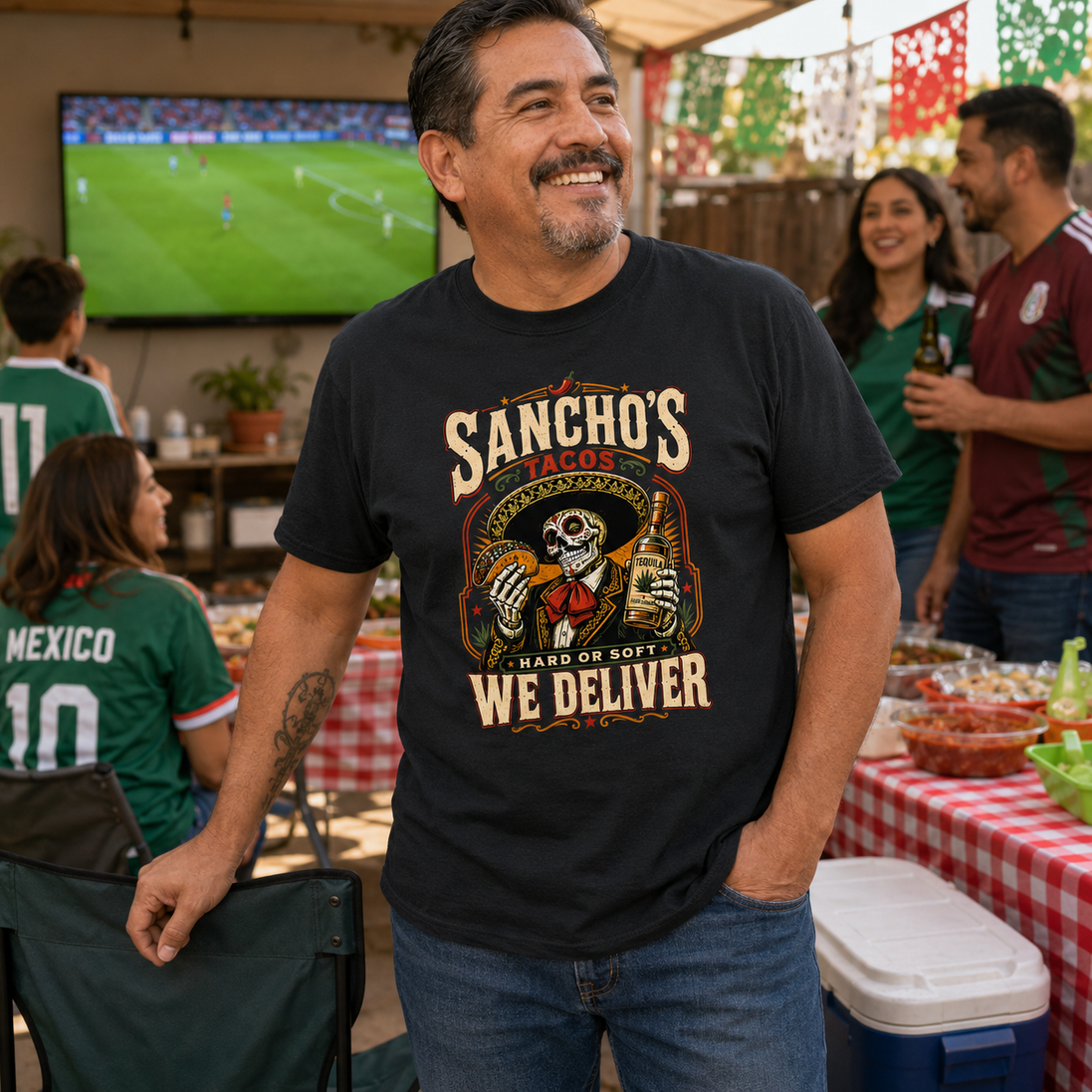 Sancho_s Hard Or Soft We Deliver T Shirt