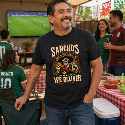Sancho_s Hard Or Soft We Deliver T Shirt