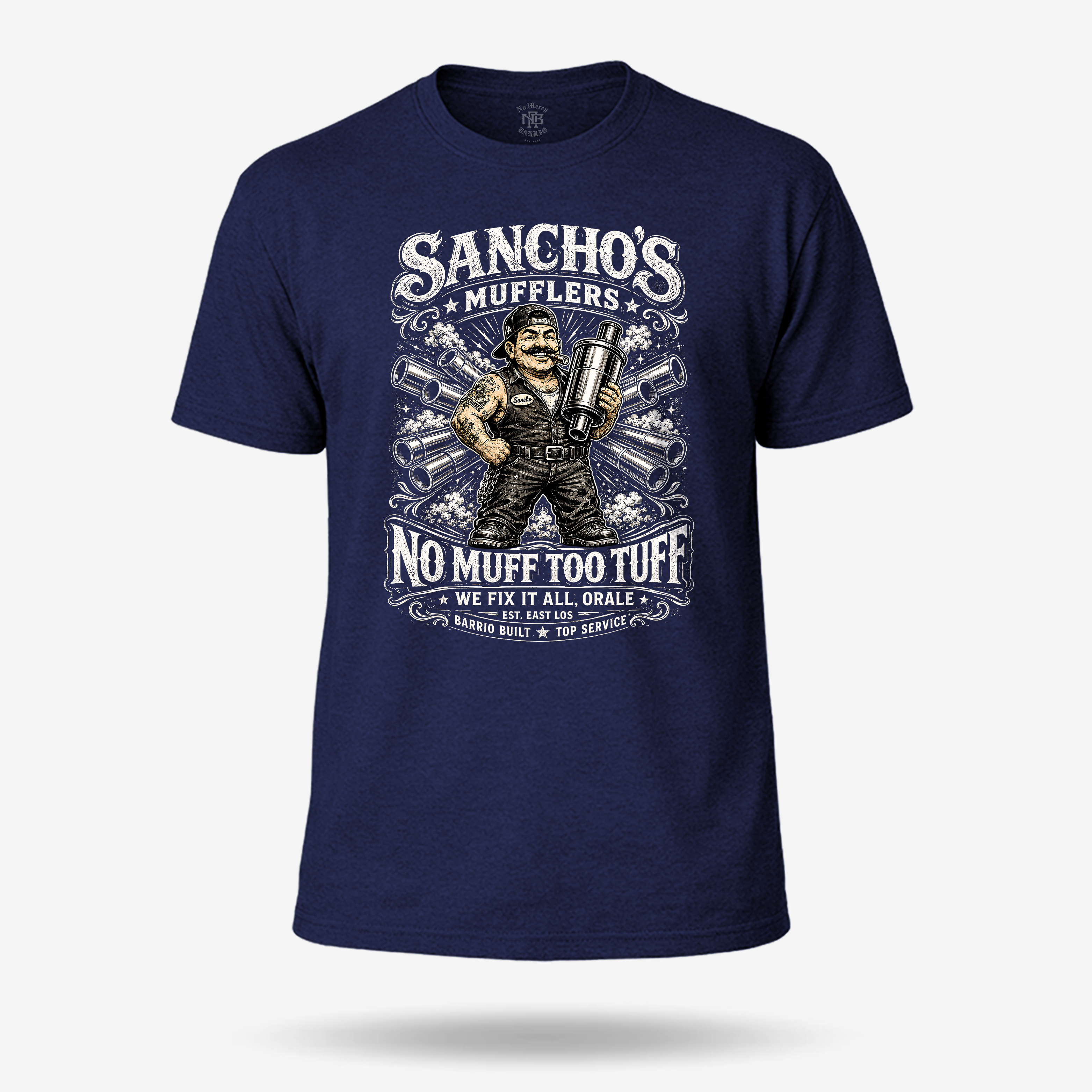 Sancho's Muffler Vintage Greaser T Shirt