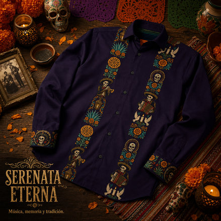 Serenata de Medianoche Guayabera Long Sleeve