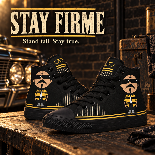 Stay Firme – Golden Stripes High Tops