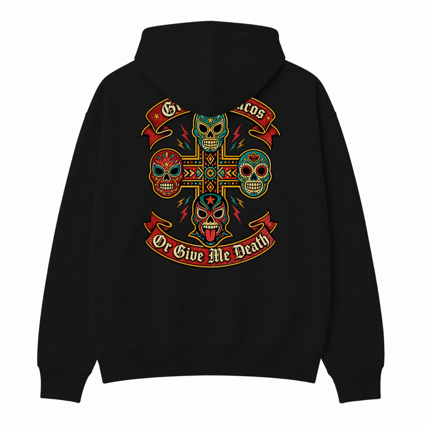 Tacos O Muerte Luchador Hoodie