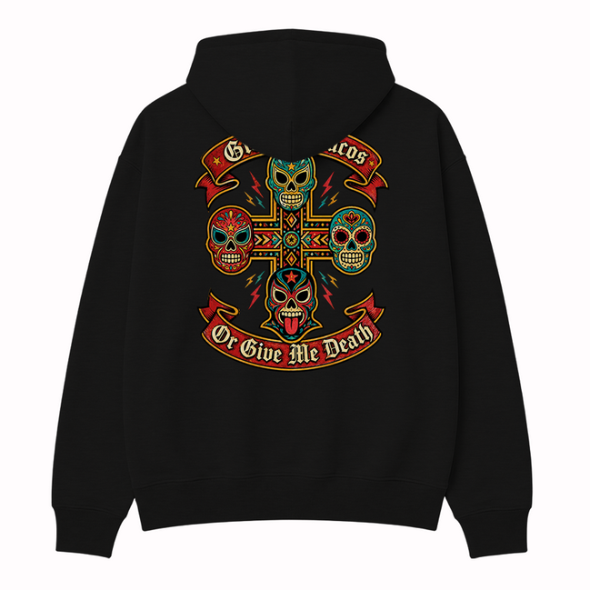Tacos O Muerte Luchador Hoodie
