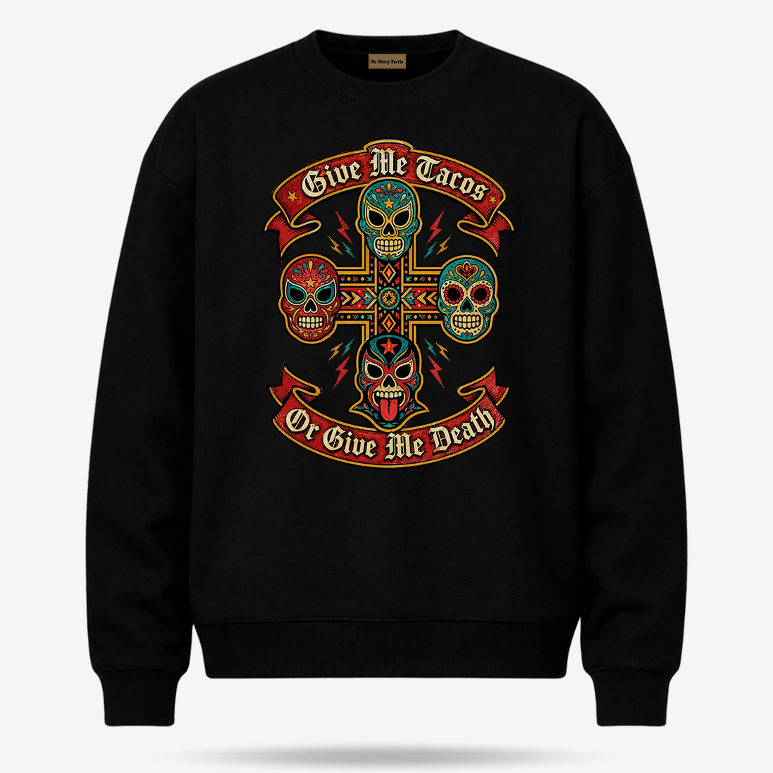 Tacos O Muerte Luchador Sweater