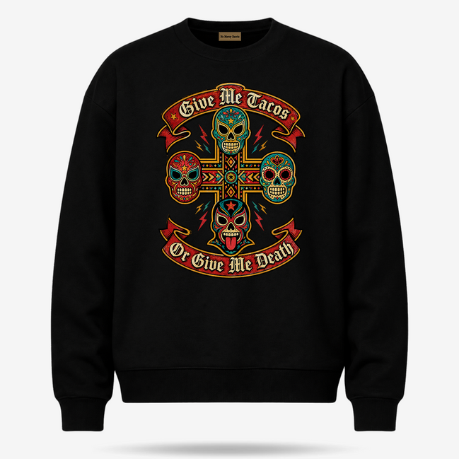 Tacos O Muerte Luchador Sweater