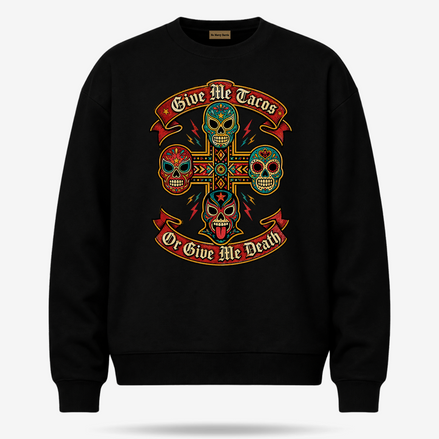 Tacos O Muerte Luchador Sweater