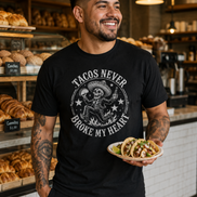 Tacos Never Broke My Heart Old School T Shirt