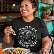 Tacos Never Broke My Heart Old School T Shirt