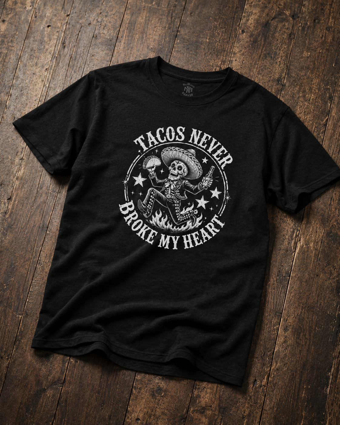 Tacos Never Broke My Heart Old School T Shirt