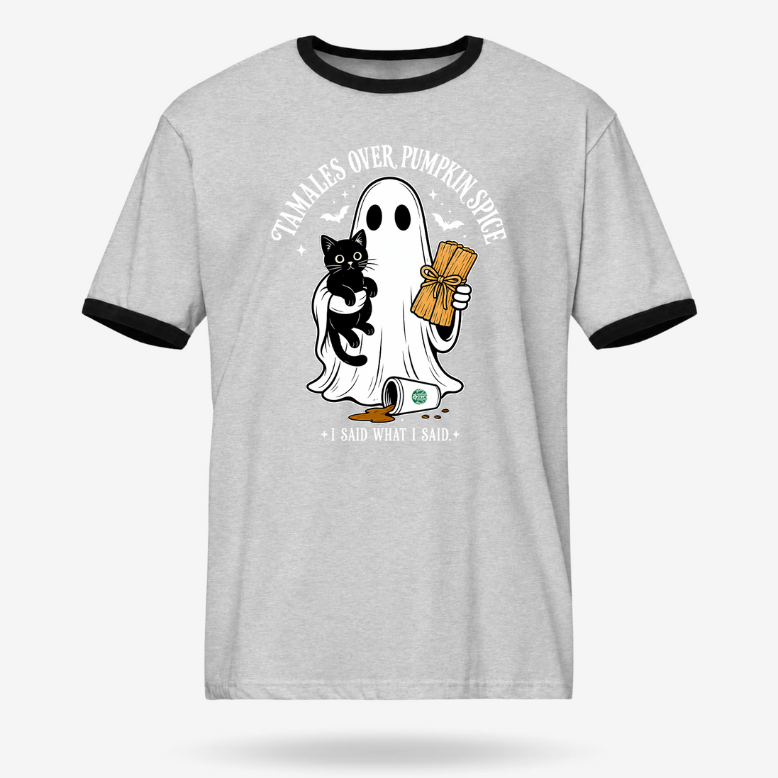 Tamales Over Pumpkin Spice Ringer Tee