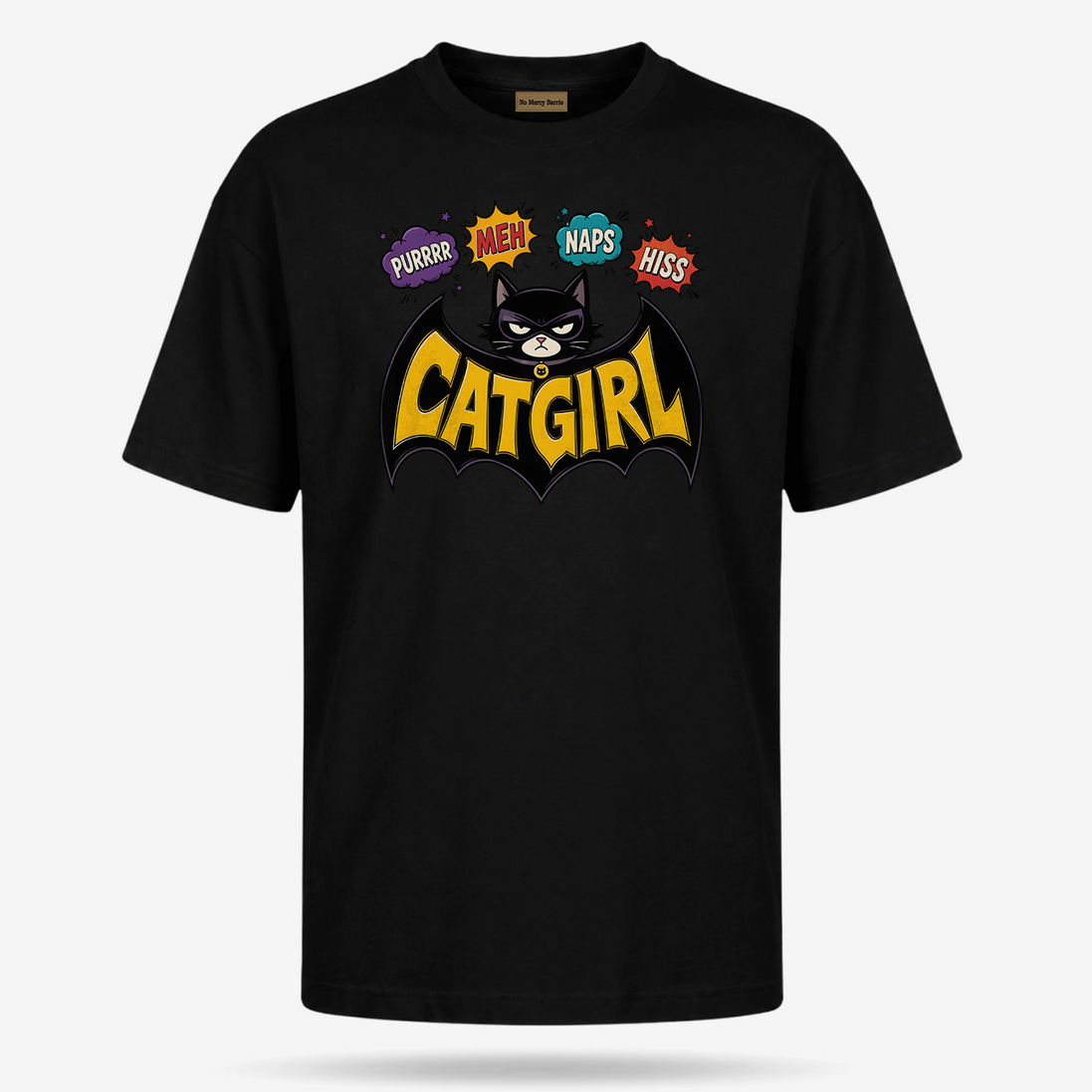 The Cat Girl Bat Action T Shirt