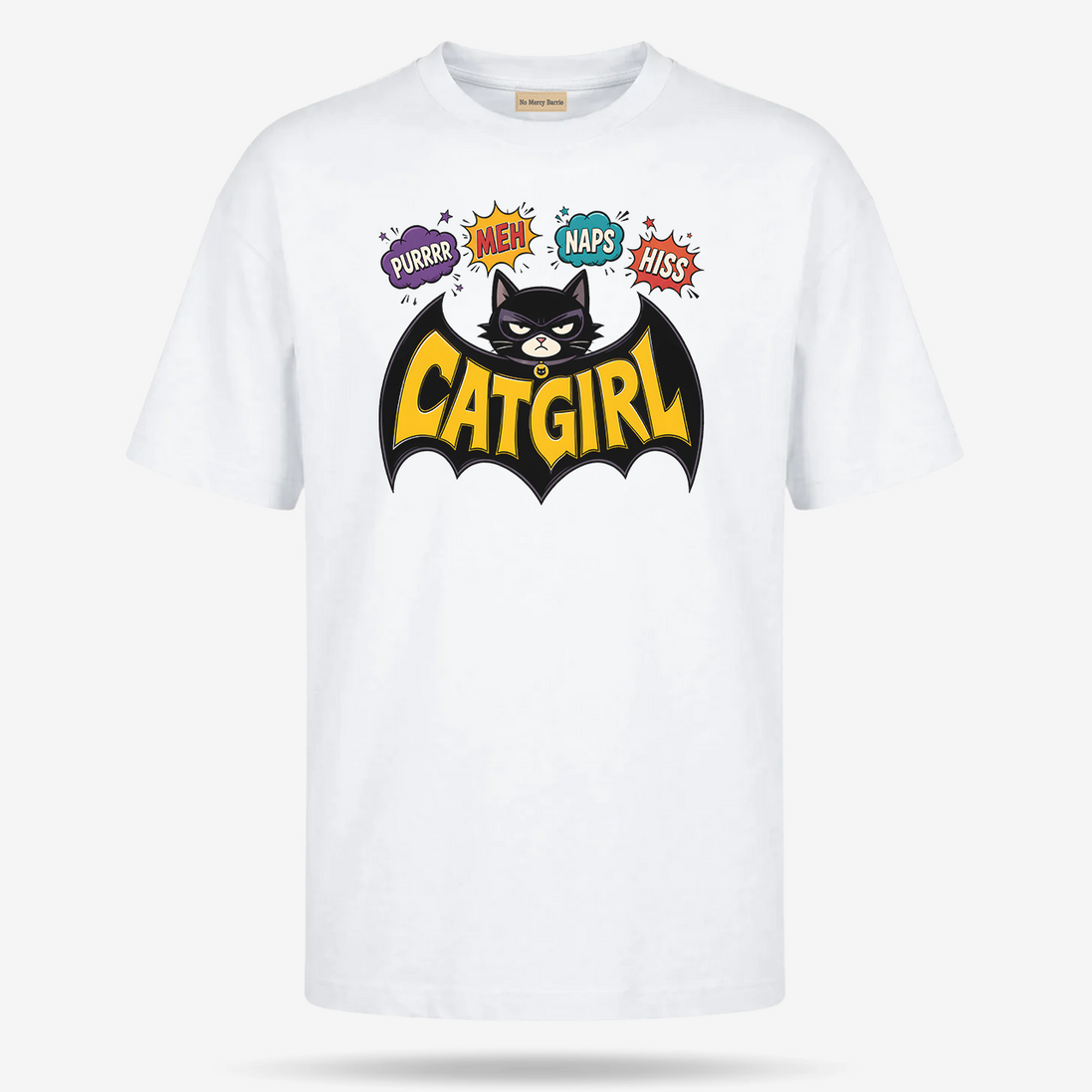 The Cat Girl Bat Action T Shirt