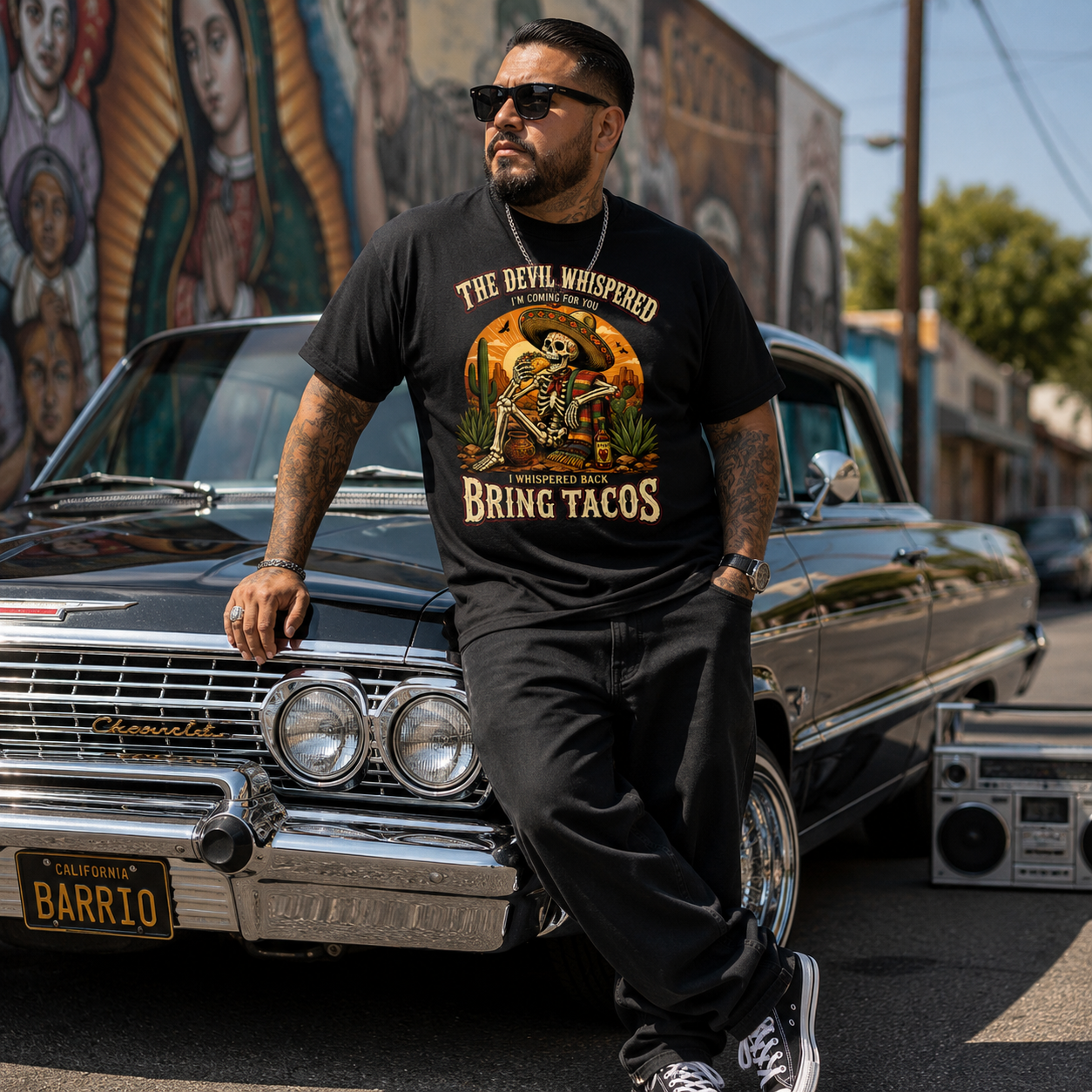 The Devil Whispered... Bring Tacos T Shirt
