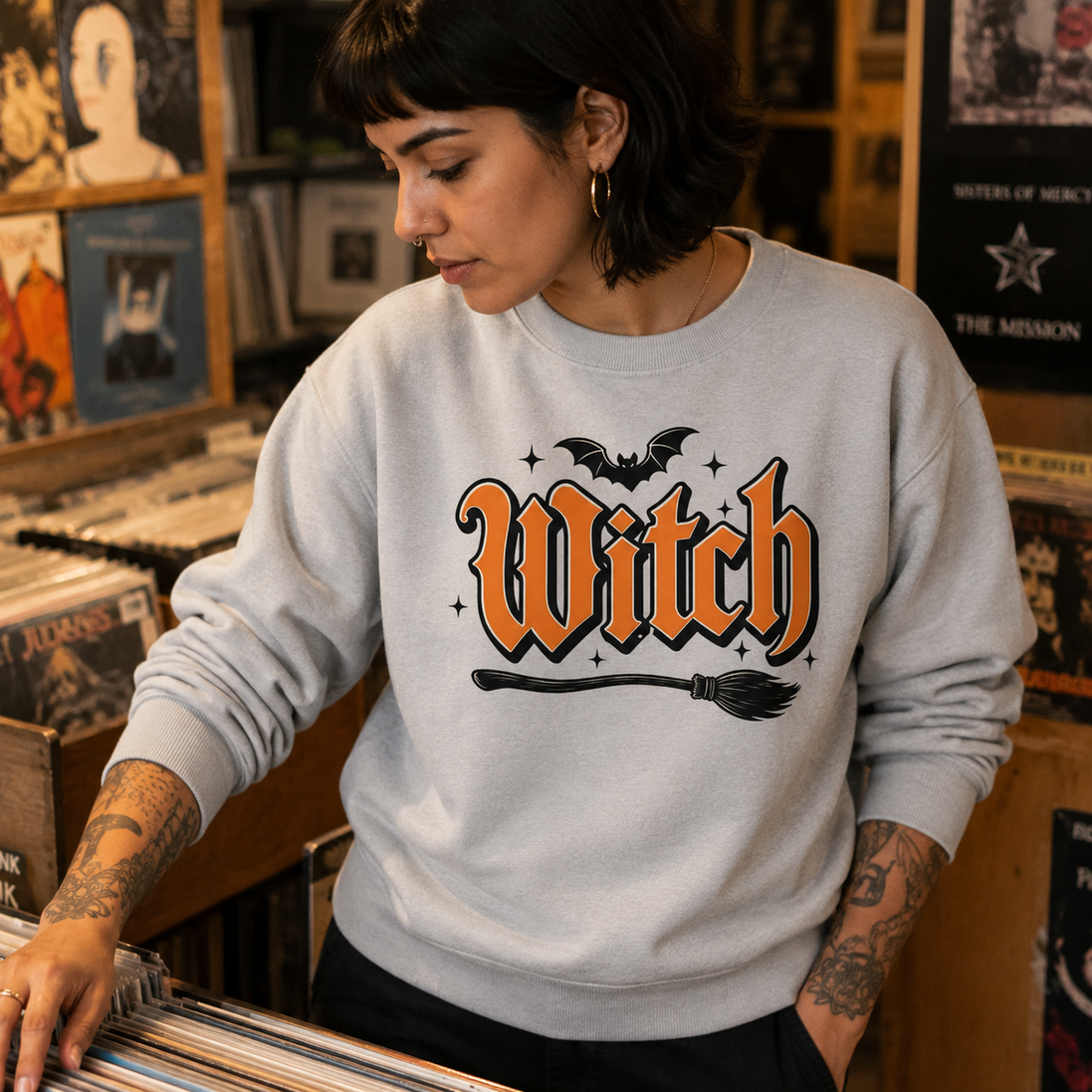 The Witch 70s Ringer Sweater