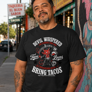 The Devil Whispered Tacos Locos Vintage T Shirt