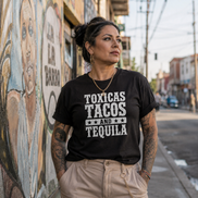 Toxicas Tacos and Tequila Latino T Shirt