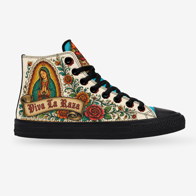 Virgencita de la Raza Crema High Tops