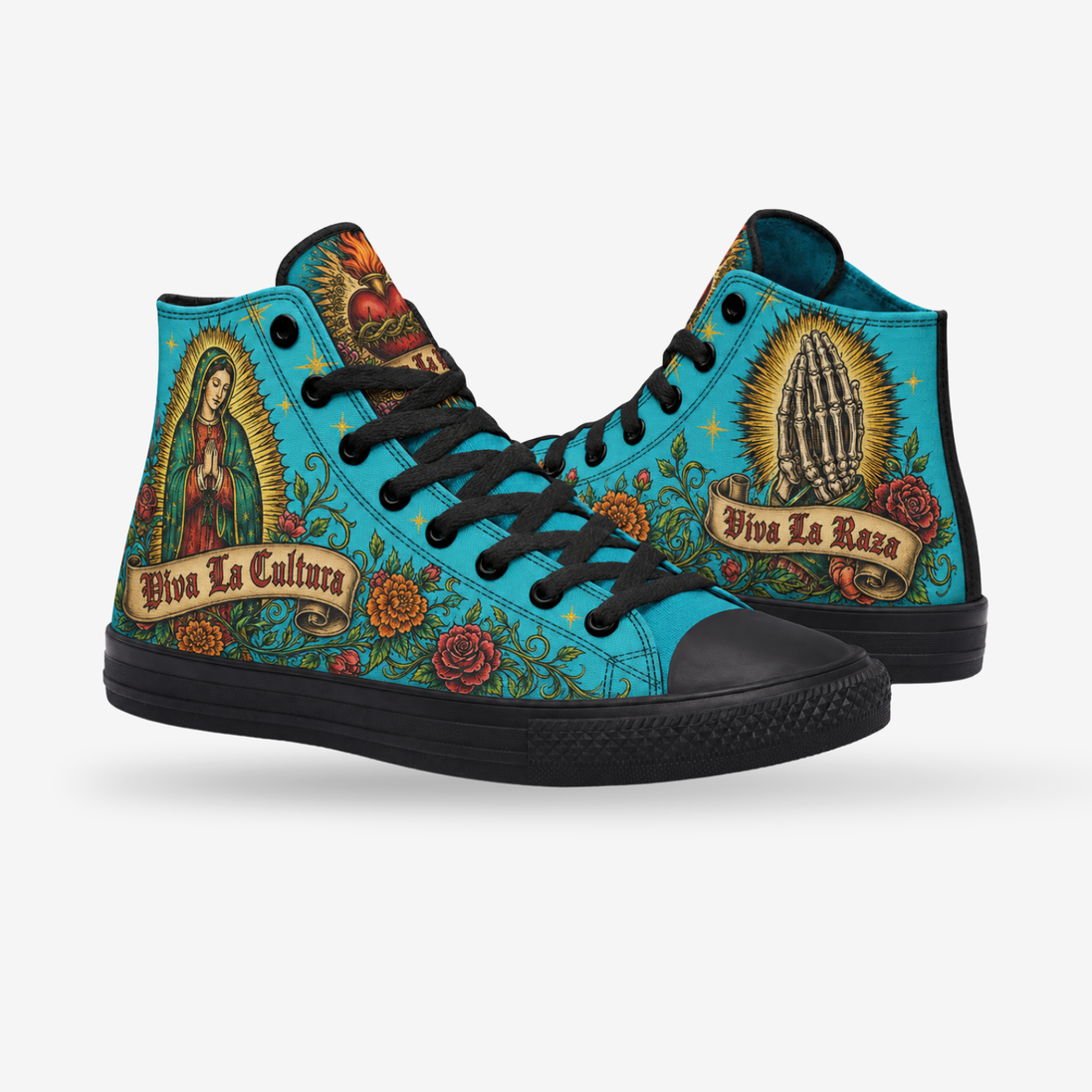Virgen del Barrio Azul High Tops