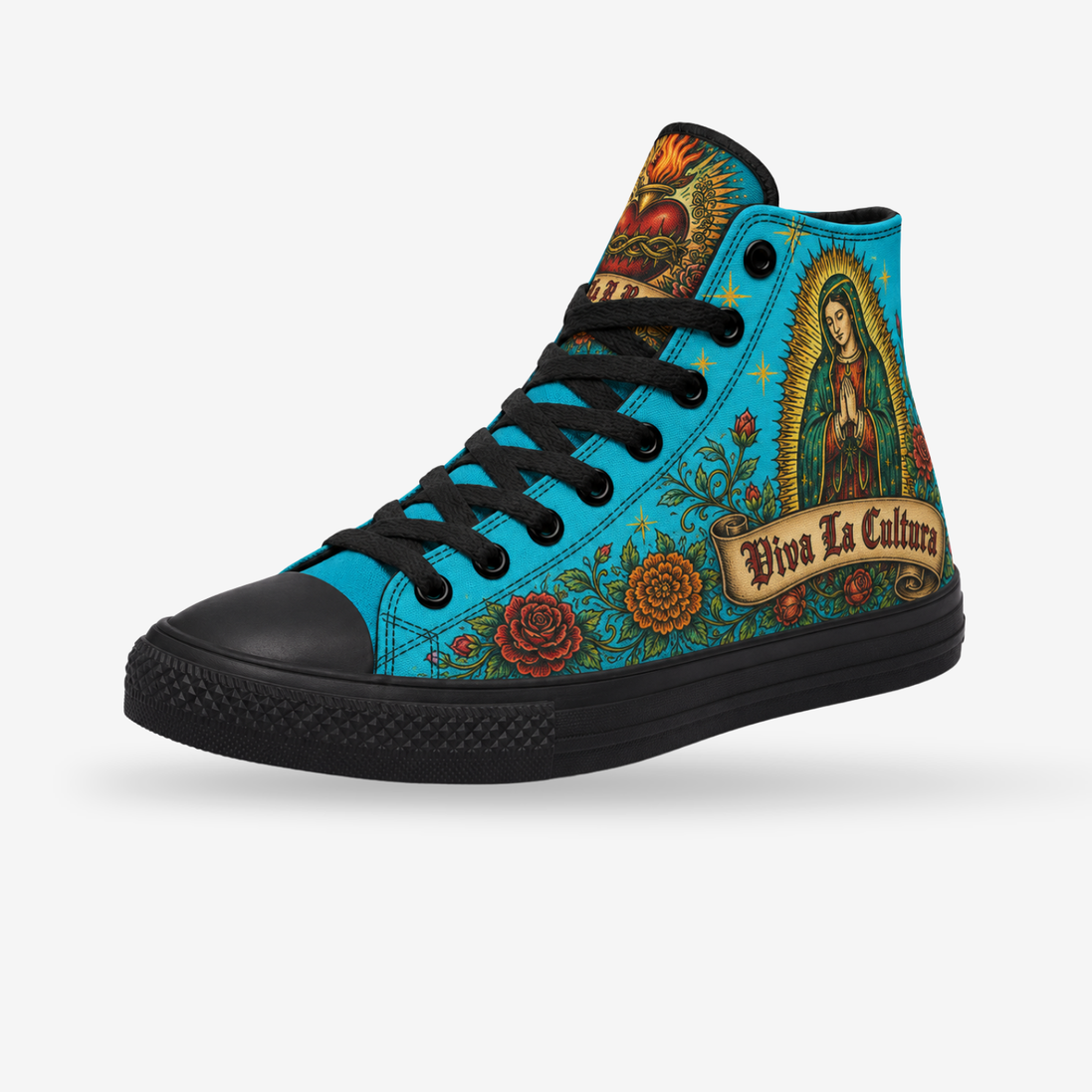 Virgen del Barrio Azul High Tops