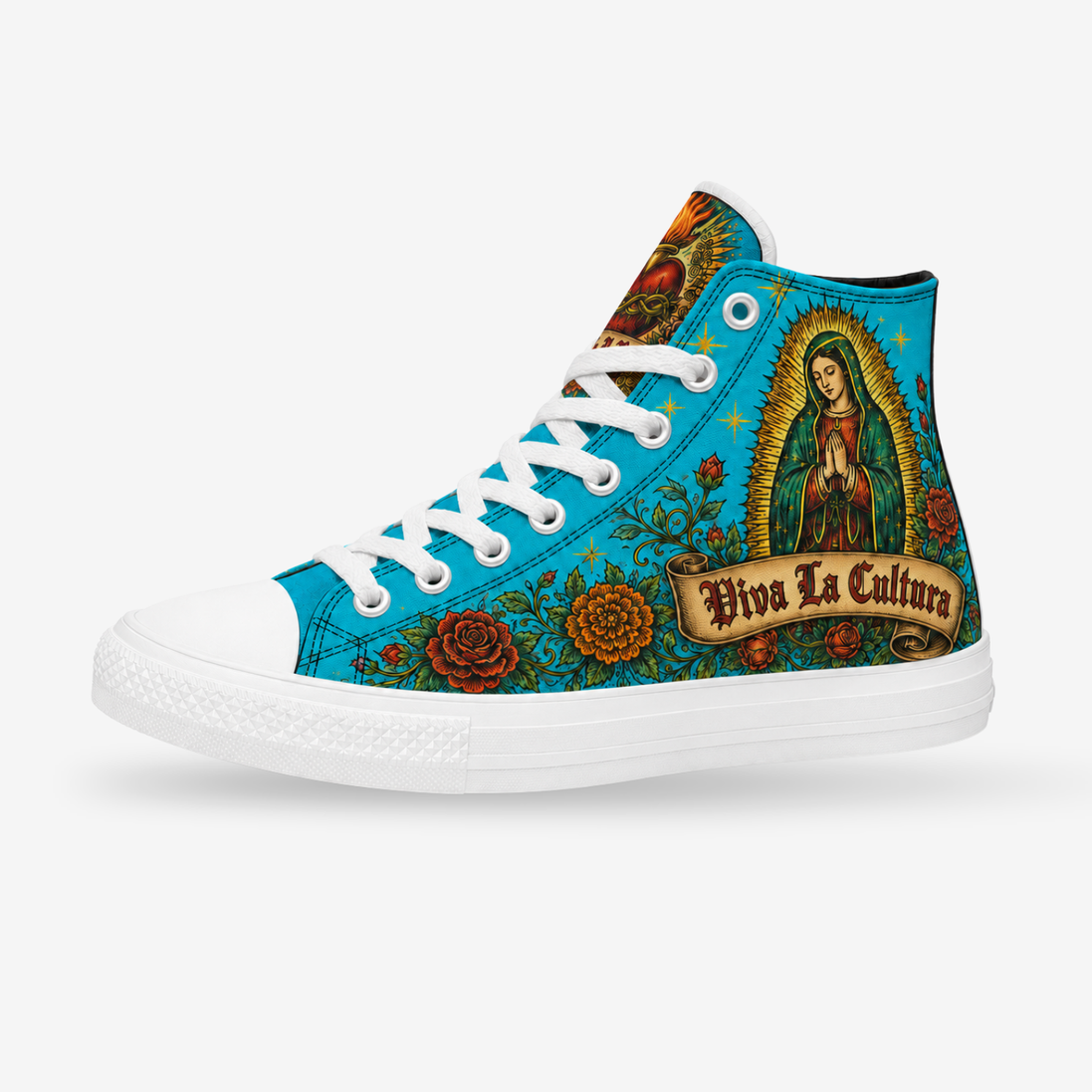 Virgen del Barrio Azul High Tops