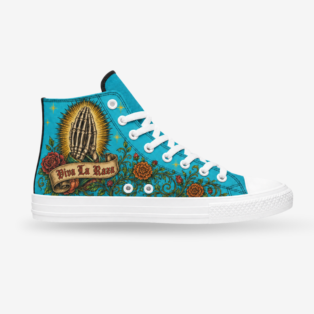 Virgen del Barrio Azul High Tops