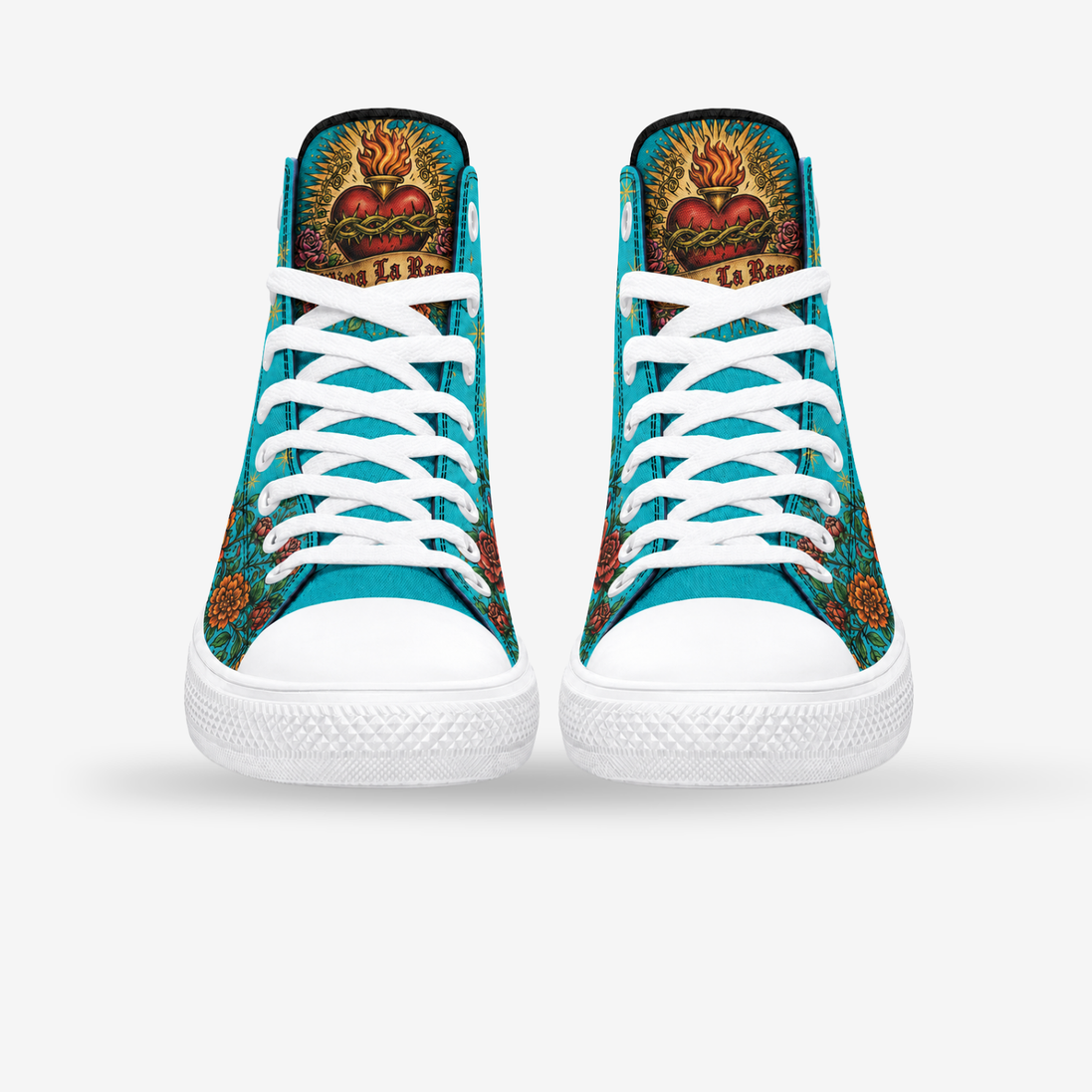 Virgen del Barrio Azul High Tops