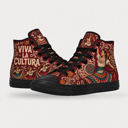 Viva La Cultura Folklórico High Tops