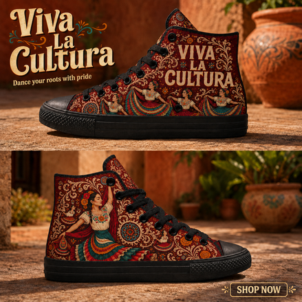 Viva La Cultura Folklórico High Tops